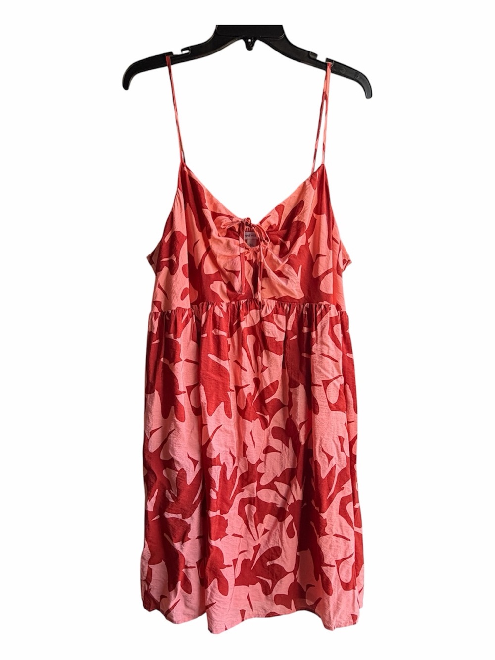 Nine West Red and Pink Floral Camisole Dress